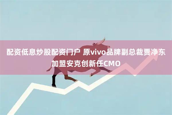 配资低息炒股配资门户 原vivo品牌副总裁贾净东加盟安克创新任CMO